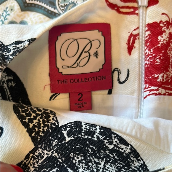 Sea Life Print Sleeveless Dress - Picture 4 of 4